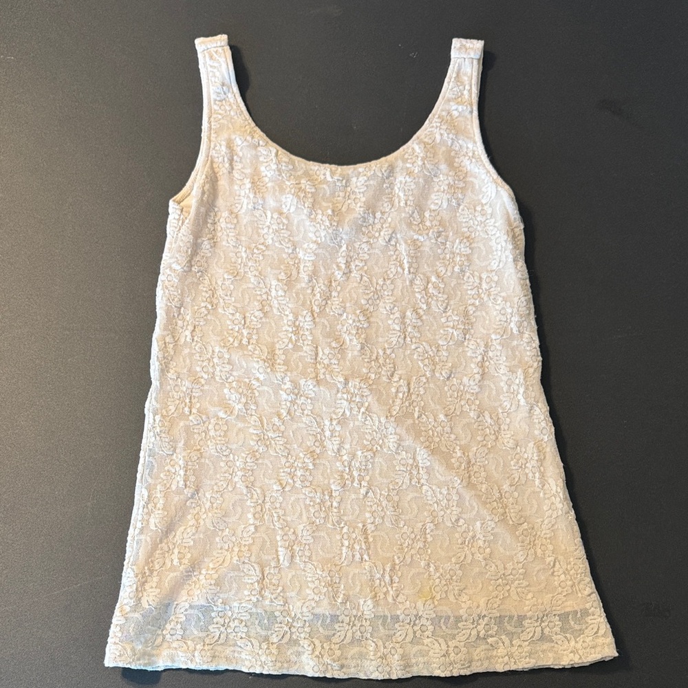 Only Hearts Ivory Lace-Trim Tank AG jeans available in my closet too 🛍️